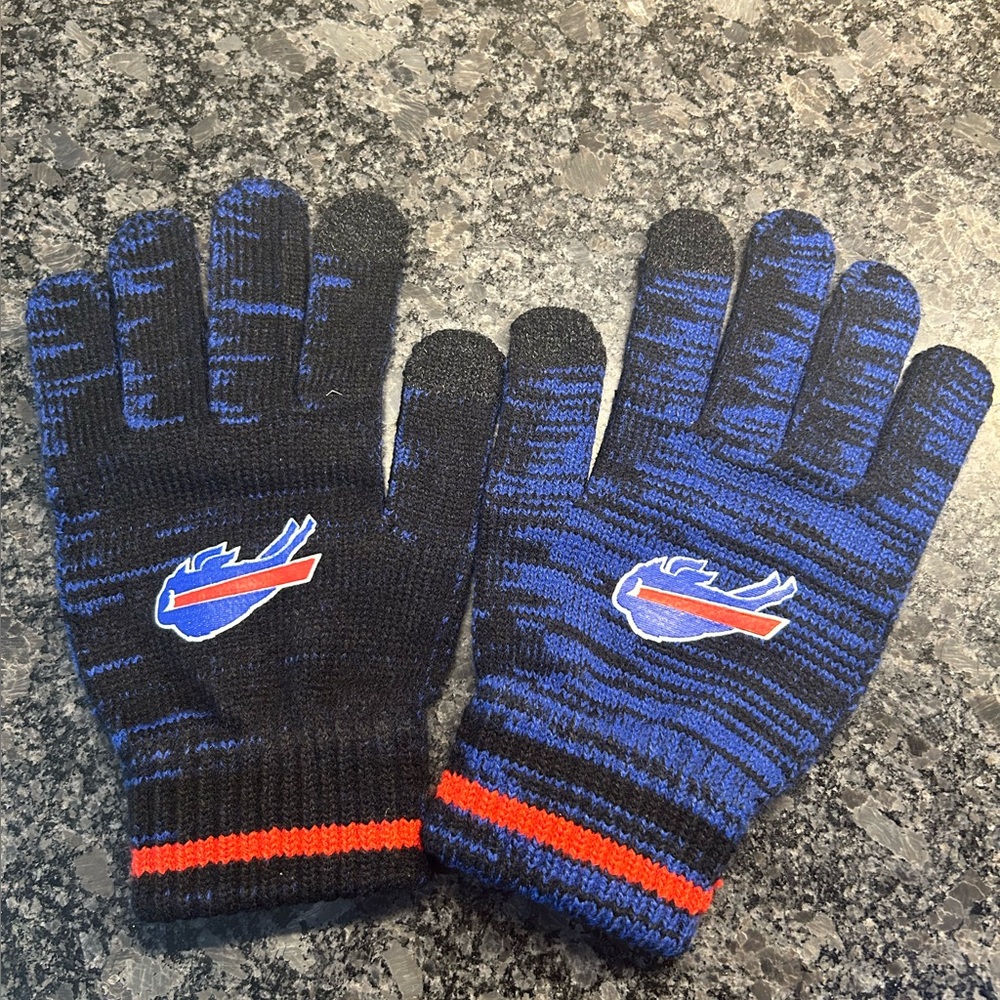 NFL Official Buffalo Bills Warm Touch Screen Knit Gloves - Picture 2 of 3
